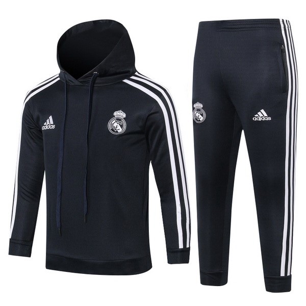 Chandal Del Niños Real Madrid 2018-2019 Blanco Negro